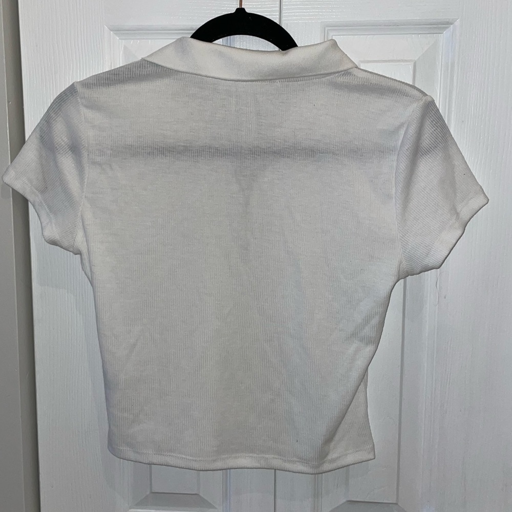 🖤 Cropped half zip Collared Tee 🖤 - Picture 4 of 4